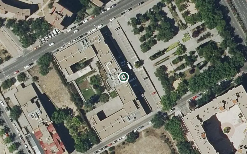 Vista aérea de la ubicación de Centro de Día Amavir Ciudad Lineal
