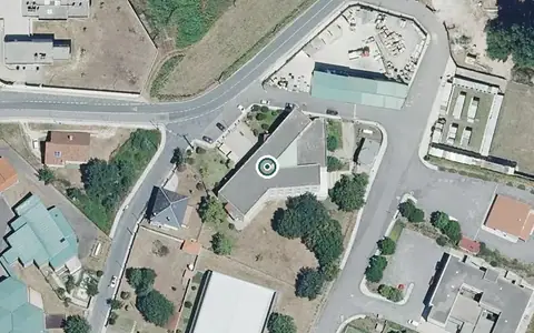 Vista aérea de la ubicación de Residencia San Martiño