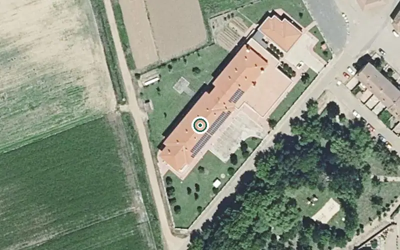 Vista aérea de la ubicación de Residencia para Personas Mayores Arroyo de Valdearcos