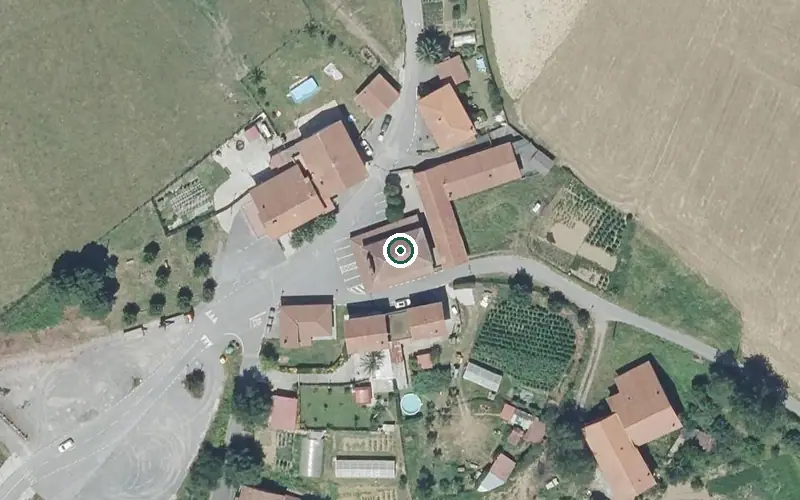Vista aérea de la ubicación de Residencia Igurco Orue Egoitza