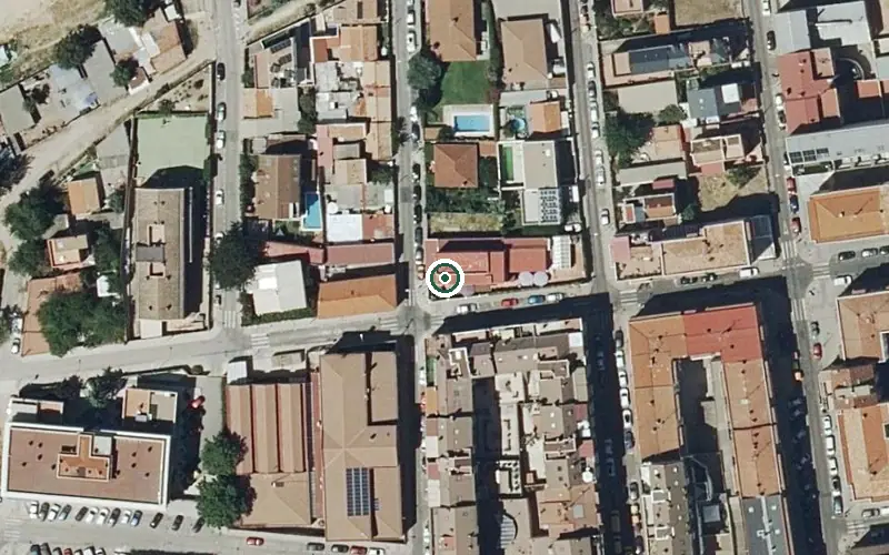 Vista aérea de la ubicación de Residencia Años Dorados III