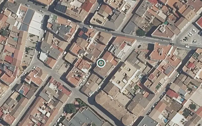 Vista aérea de la ubicación de Centro de Día del IMAS en San Javier
