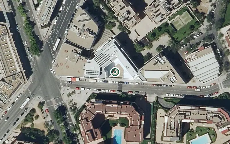 Vista aérea de la ubicación de Residencia Ballesol Albalá