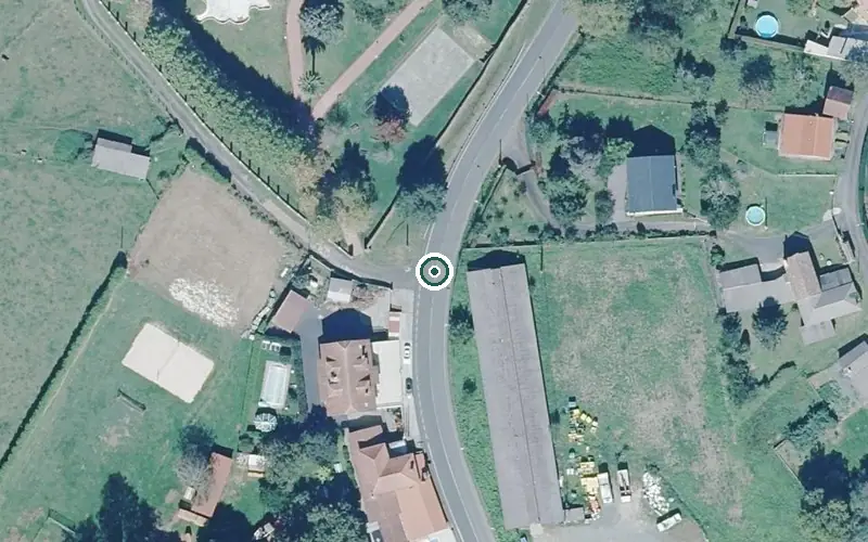 Vista aérea de la ubicación de Centro de Día de San Sadurniño