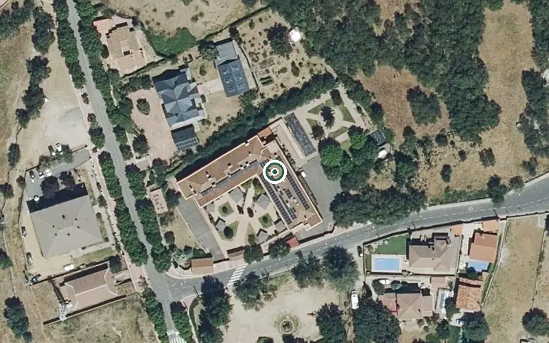Vista aérea de la ubicación de Residencia Vigor