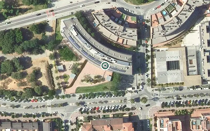 Vista aérea de la ubicación de Centre de dia Residència Sant Joan de Déu de Martorell