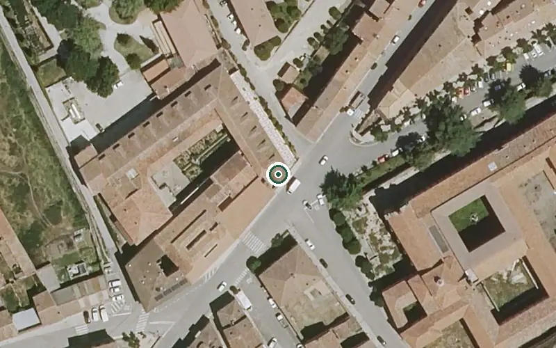 Vista aérea de la ubicación de Residencia de Mayores Padre Saturnino López Novoa