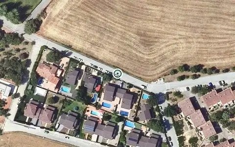 Vista aérea de la ubicación de Centre de dia per a Gent Gran Ametlla del Vallès