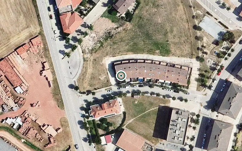 Vista aérea de la ubicación de Centre de dia de la Plataforma de serveis integrals per a la gent gran de Calaf