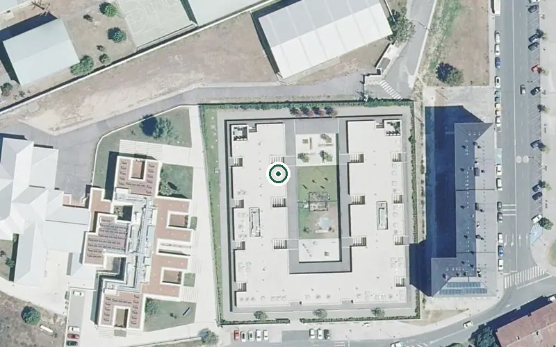 Vista aérea de la ubicación de Centro de Día de Ourense