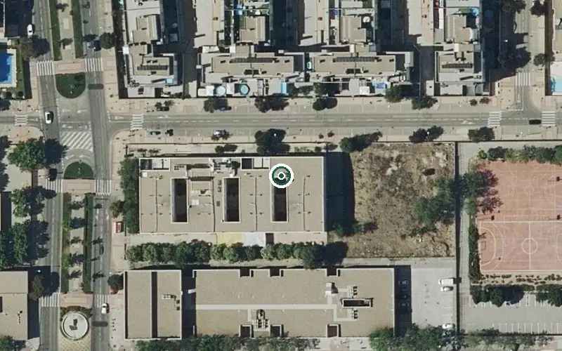Vista aérea de la ubicación de Residencias y Centro de Día Dolores Soria- Pinto