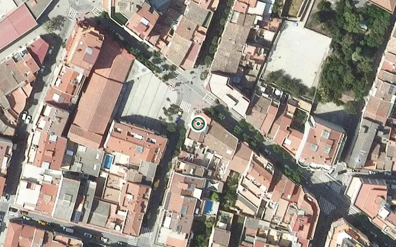 Vista aérea de la ubicación de Centre de dia de la Residència la Vil·la