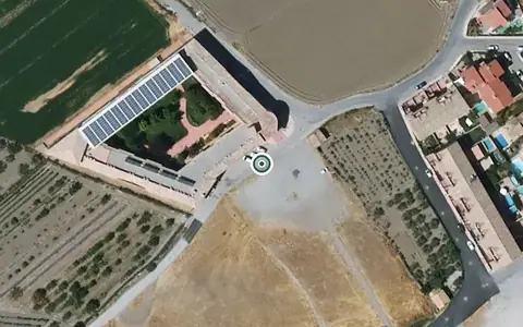Vista aérea de la ubicación de Centro de Día para Mayores Cáxar de la Vega
