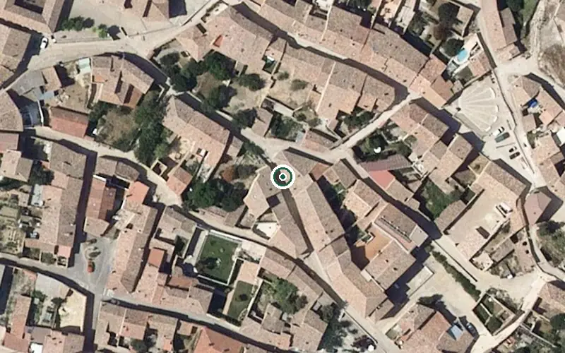 Vista aérea de la ubicación de Residencia de Personas Mayores San Juan Bautista