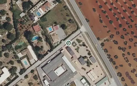 Vista aérea de la ubicación de Centro Residencial para Mayores el Pilar