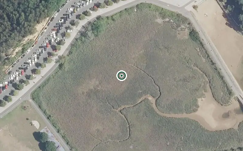 Vista aérea de la ubicación de Residencia Pobeña Egoitza