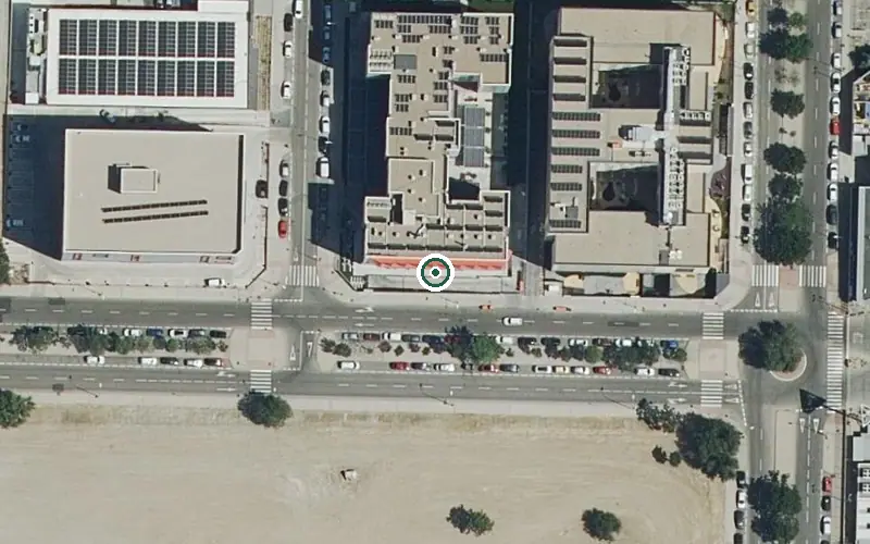 Vista aérea de la ubicación de Residencia Vitalia Carabanchel