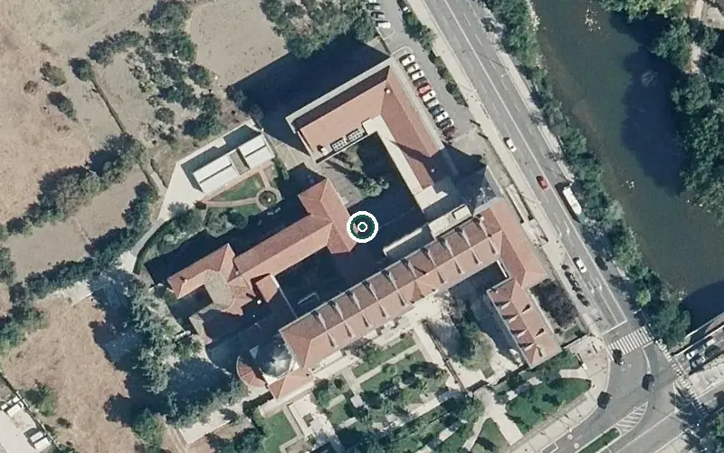 Vista aérea de la ubicación de Residencia Amavir Oblatas