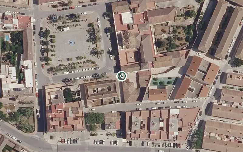 Vista aérea de la ubicación de Residencia Ancianos Ntra. Sra. de la Caridad