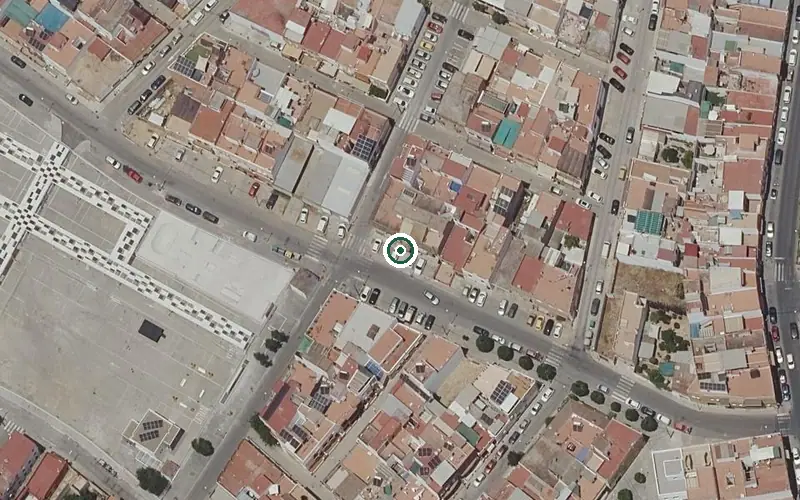 Vista aérea de la ubicación de Centro de Día para Mayores Dolores Quinta