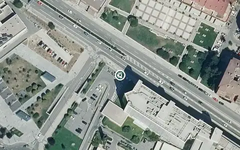 Vista aérea de la ubicación de Clínica Residencial Universidad de Navarra