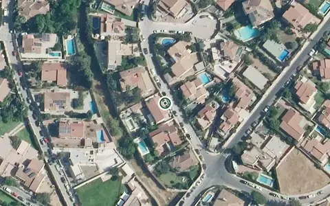 Vista aérea de la ubicación de Centro Asistencial Tercera Edad Nuestra Señora Virgen del Rocío