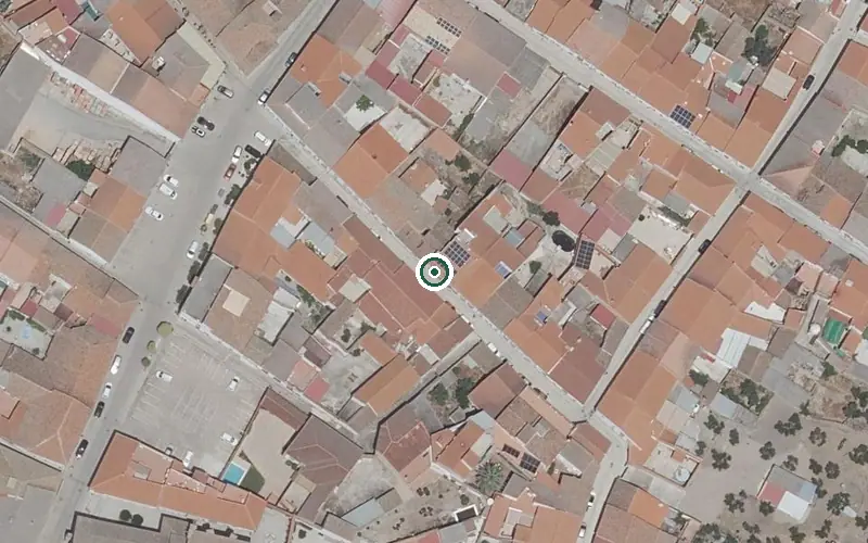 Vista aérea de la ubicación de Residencia para Personas Mayores la Magdalena