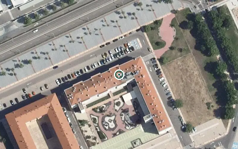Vista aérea de la ubicación de Residencia para Personas Mayores Domusvi Arroyo