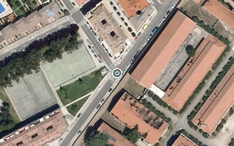 Vista aérea de la ubicación de Residencia de Mayores la Julia
