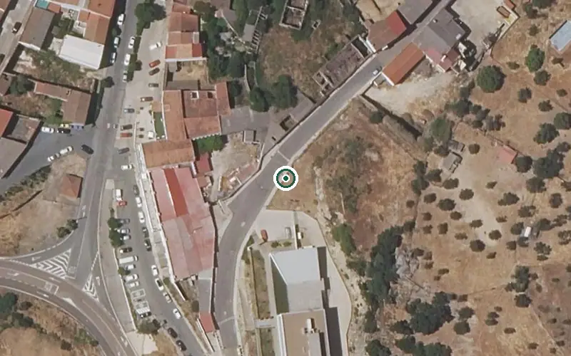 Vista aérea de la ubicación de Residencia de Mayores Senior Badajoz