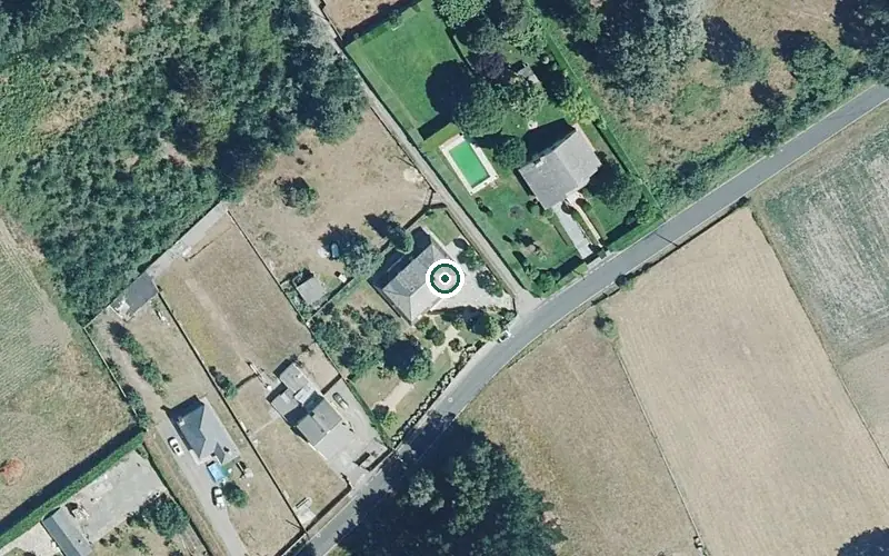 Vista aérea de la ubicación de Vivenda Comunitaria Agarimo