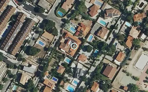 Vista aérea de la ubicación de Residencia Santa Bárbara del Hórreo