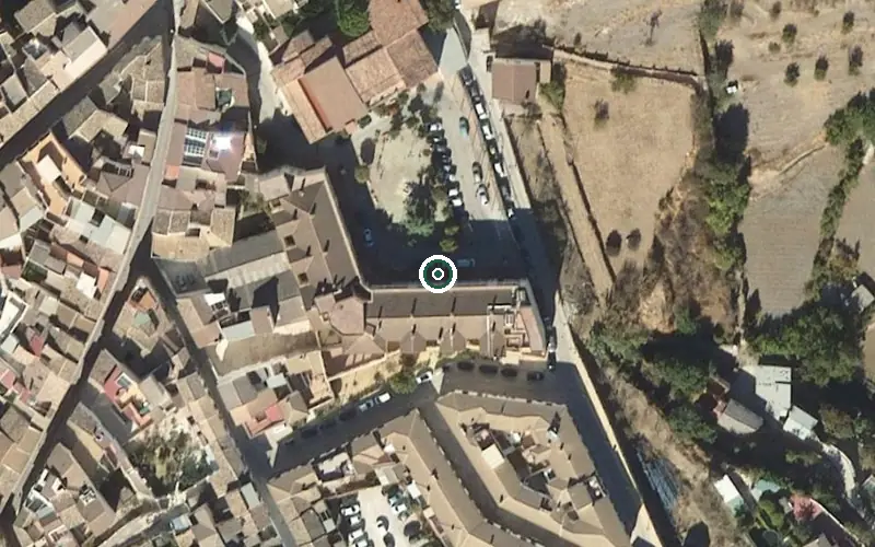 Vista aérea de la ubicación de Centro Residencial para Personas Mayores de Priego de Córdoba