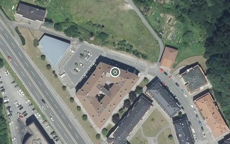 Vista aérea de la ubicación de Residencia Aperribai Egoitza