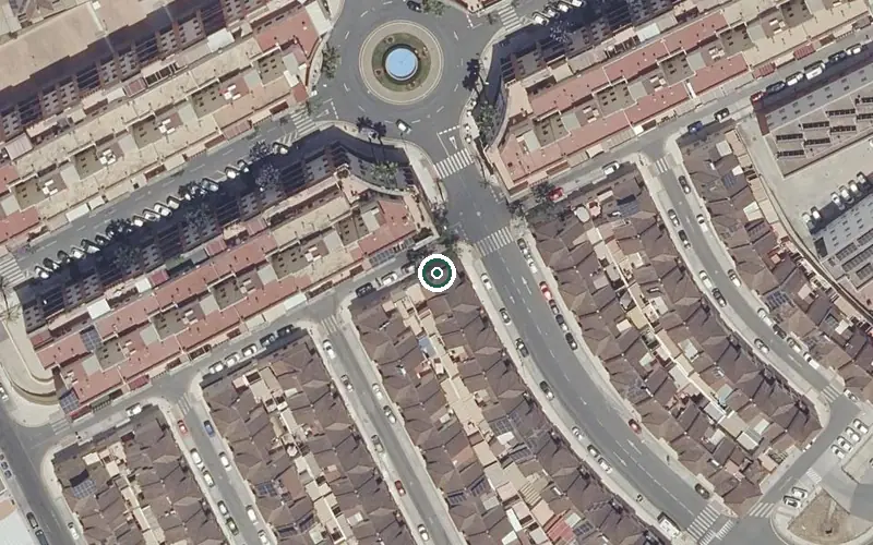Vista aérea de la ubicación de Centro de Día para Mayores Guadaira