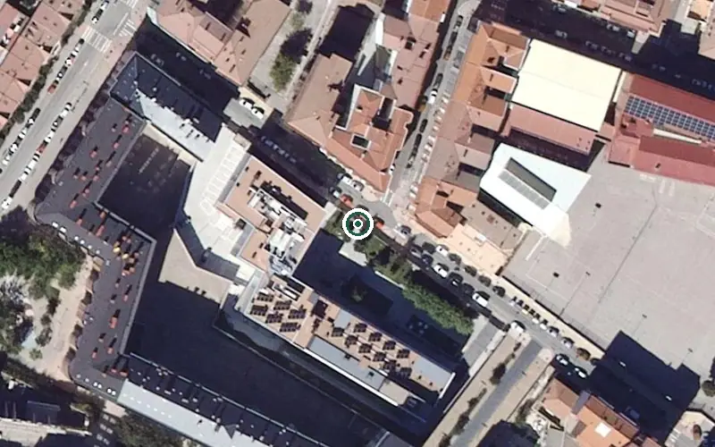 Vista aérea de la ubicación de Centro de Personas Mayores San Benito Menni
