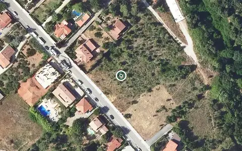 Vista aérea de la ubicación de Els Roures Centre Residencial