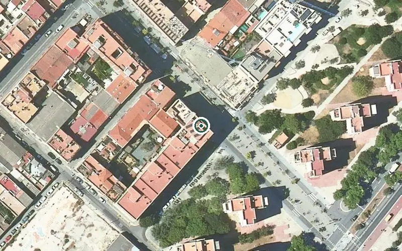 Vista aérea de la ubicación de Icària residencial