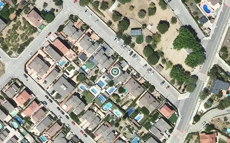 Vista aérea de la ubicación de Vitalia Sant Andreu centre per a gent gran