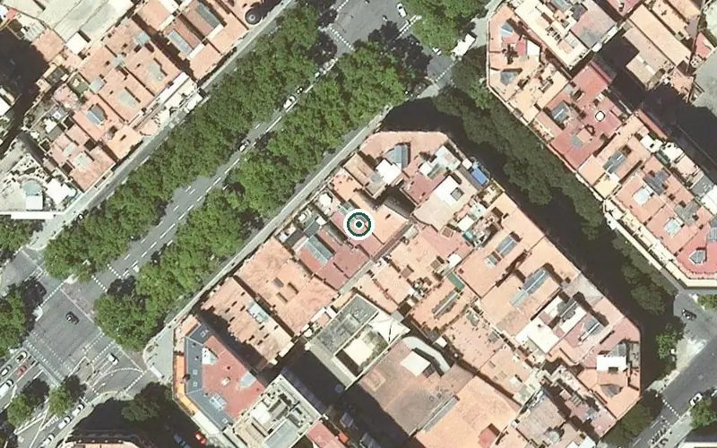 Vista aérea de la ubicación de Residència Nova Alegria