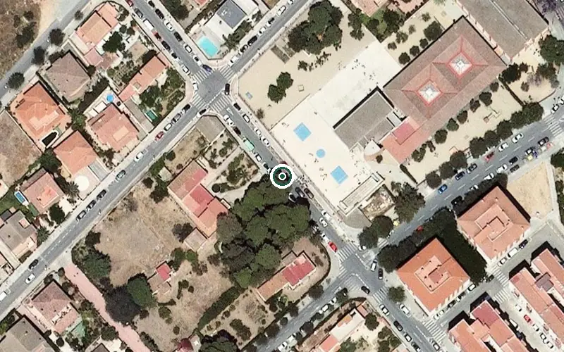 Vista aérea de la ubicación de Centre de dia els Àngels