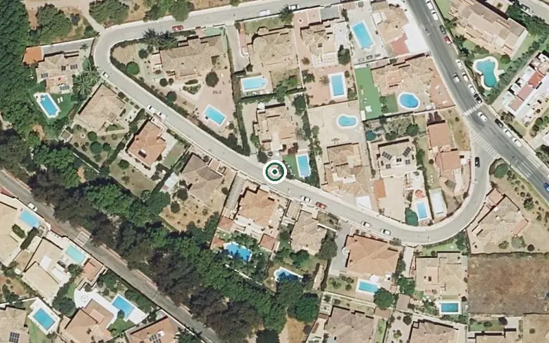 Vista aérea de la ubicación de Vivienda Tutelada para Mayores Benalcafer