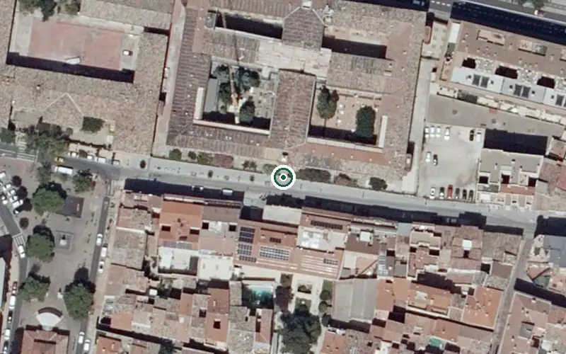 Vista aérea de la ubicación de Residencia Casa Amparo