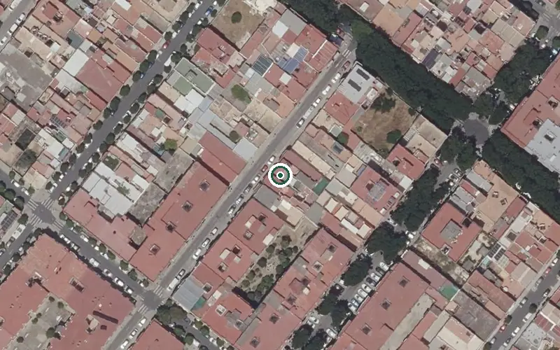 Vista aérea de la ubicación de Centro de Día para Mayores el Cerro