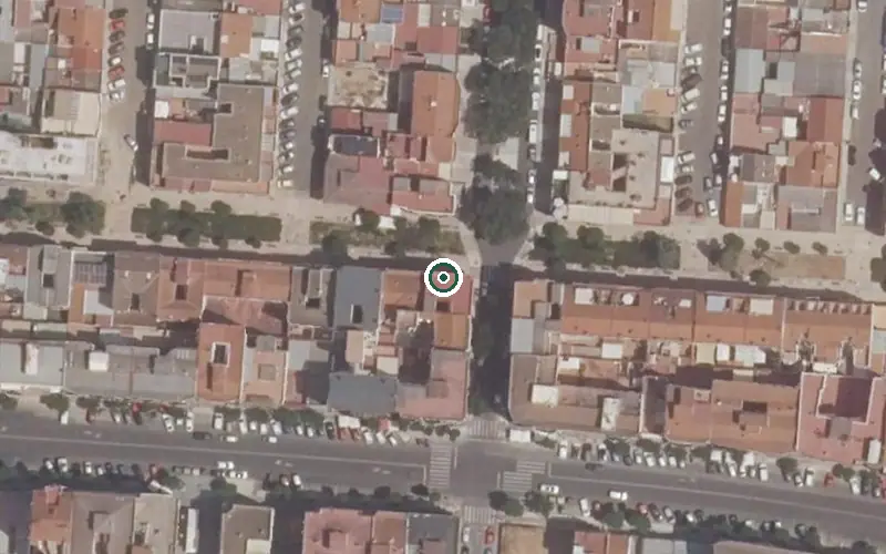 Vista aérea de la ubicación de Centro de Día Barriada de Llera