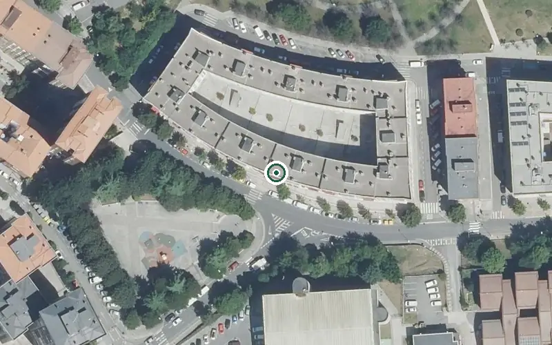 Vista aérea de la ubicación de Residencia Mezo