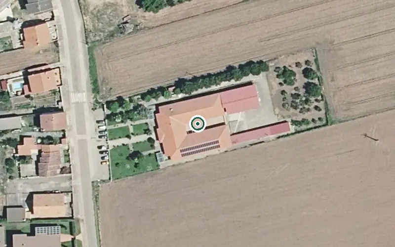 Vista aérea de la ubicación de Residencia Geriátrica Santa Cristina