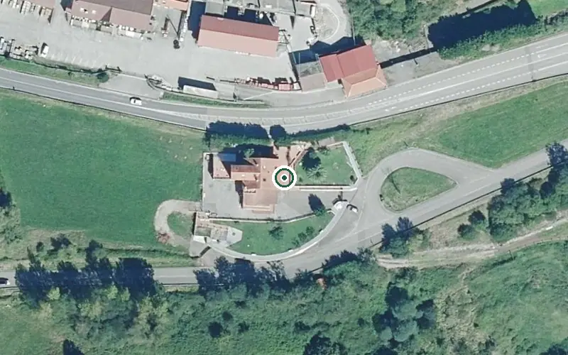 Vista aérea de la ubicación de Centro Geriátrico Mirasol