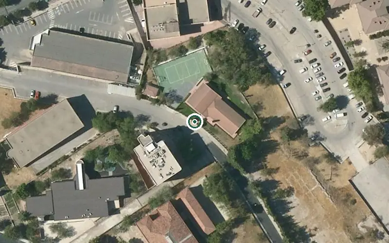 Vista aérea de la ubicación de Centro Residencial de Personas Mayores el Valle Senior