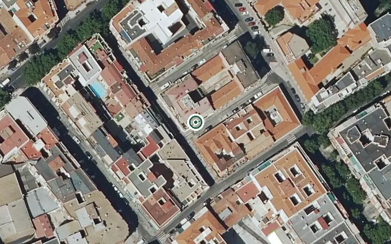 Vista aérea de la ubicación de Centro de Día DomusVi Chamartín